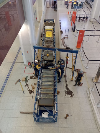 Substituição das Escadas Rolantes Terminal de Embarque